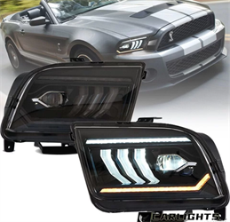 Фары vland 05-09 Ford Mustang динамические